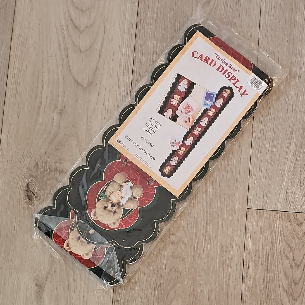 Vintage Christmas Card Display, Showcases Up To 30 Cards